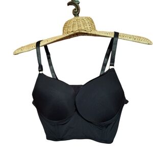 Daisy Fuentes Black Longline BRA Underwire 34B